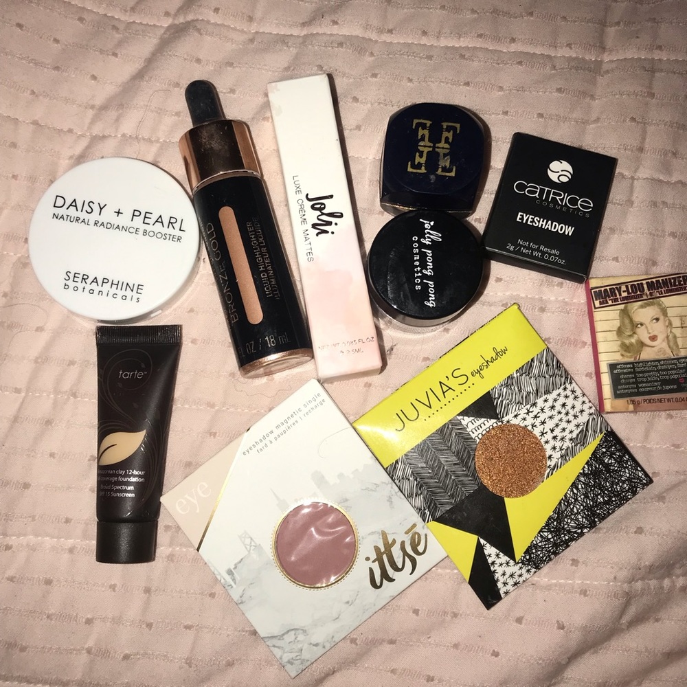 Goodie bag of different makeup